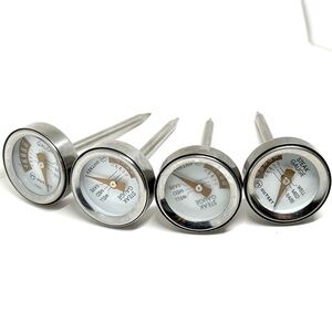 Outset 1-Inch Stainless Steel Mini Steak Thermometers - Set Of 4